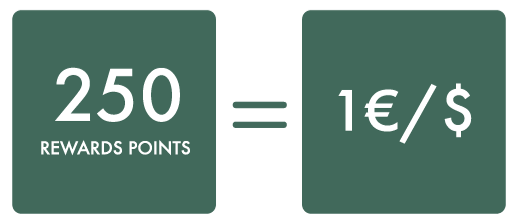 Rewards points equivalence